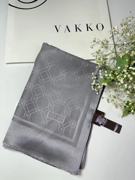 68x200  JAKARLI SAF İPEK ŞAL - 05491 - Resim 3