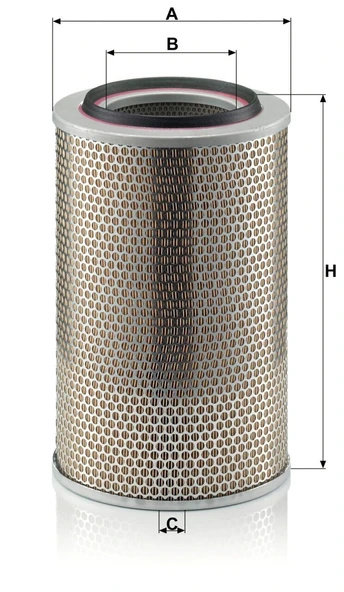 C 24 508 - Hava filtresi -  MANN FILTER - Resim 2