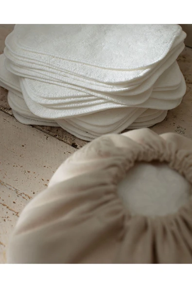 Mireille 25'li Pamuklu Havlu Seti - Beyaz - Resim 5