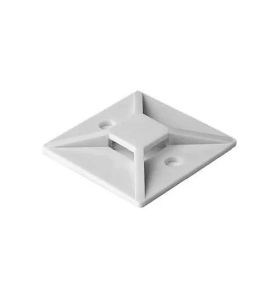 PEMSAN Yapışkan Kare Kroşe 28x28 BEYAZ (100lü Paket) - 4