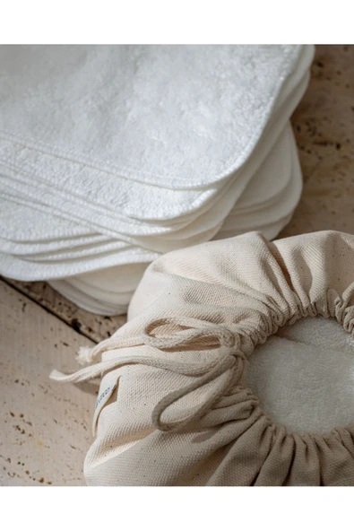 Mireille 25'li Pamuklu Havlu Seti - Beyaz - Resim 6