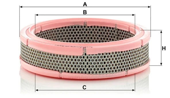 C 2443 - Hava filtresi -  MANN FILTER - Resim 2