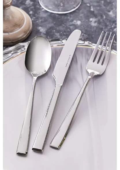 Karaca New Linus 60 Parça 12 Kişilik Elegance Çatal Kaşık Bıçak Takımı - 2
