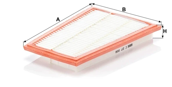 C 27 006 - Hava filtresi -  MANN FILTER - 2