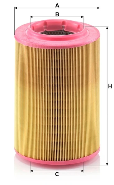 C 17 201/3 - Hava filtresi -  MANN FILTER - Resim 2