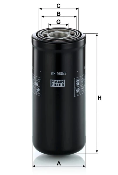 WH 960/2 - Hidrolik -  MANN FILTER - Resim 2