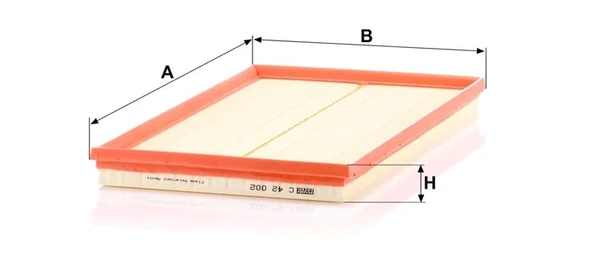 C 42 002 - Hava filtresi -  MANN FILTER - Resim 2