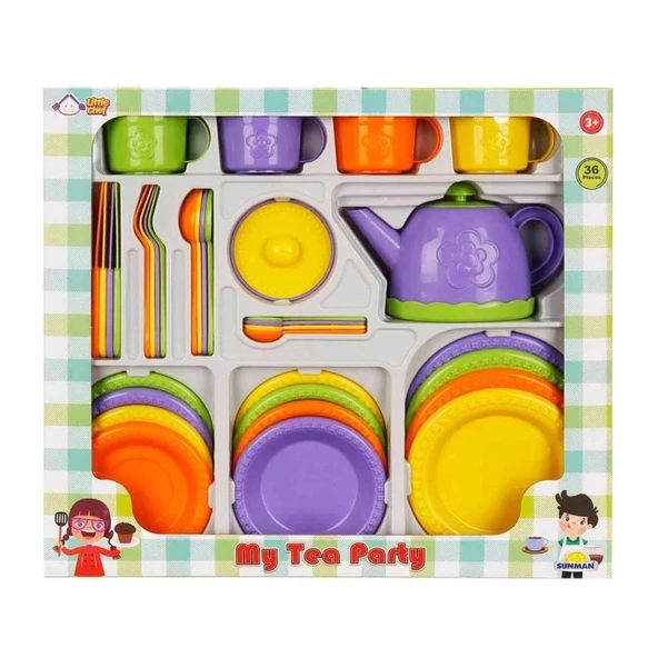 CEYLAN ADAM 4682 Little Chef Çay Seti 36 Parça -Sunman