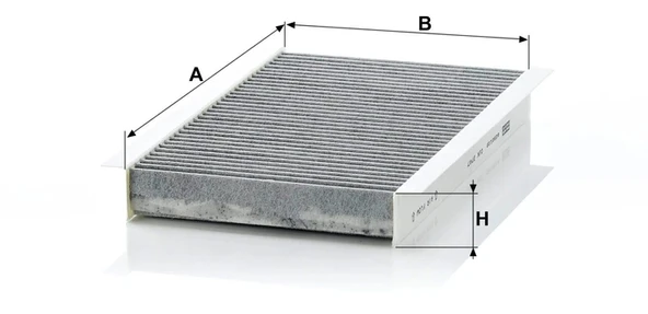 CUK 2747 - Kabin hava filtresi -  MANN FILTER - Resim 2