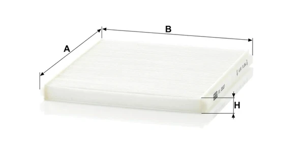 CU 2027 - Kabin hava filtresi -  MANN FILTER - Resim 2