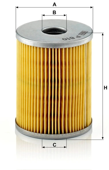 P 810 x - Yakıt Filtresi -  MANN FILTER - Resim 2