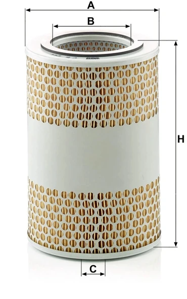 C 15 124/4 - Hava filtresi -  MANN FILTER - Resim 2