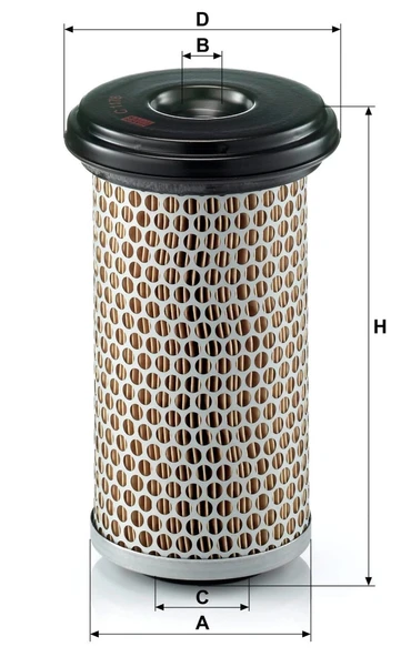 C 1176 - Hava filtresi -  MANN FILTER - Resim 2