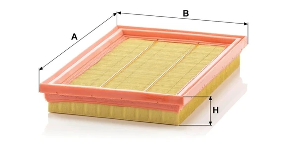 C 2748 - Hava filtresi -  MANN FILTER - Resim 2