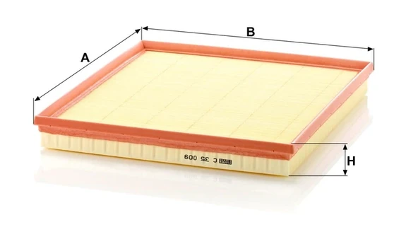C 35 009 - Hava filtresi -  MANN FILTER - Resim 2