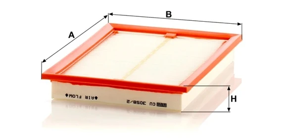 CU 3058/2 - Kabin hava filtresi -  MANN FILTER - Resim 2
