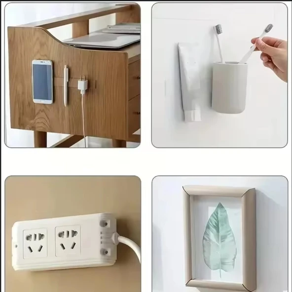 6 CM - 6 CM KALİTELİ ÇİFT TARAFLI BANT HALI TABLO RESİM YAPIŞTIRMA BANDI - 3