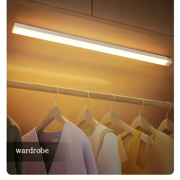 20 CM GÜN IŞIĞI HAREKET SÖNSÖRLÜ DOLAP İÇİ ÇALIŞMA MASASI MUTFAK TEZGAH ALTI USB LED IŞIK