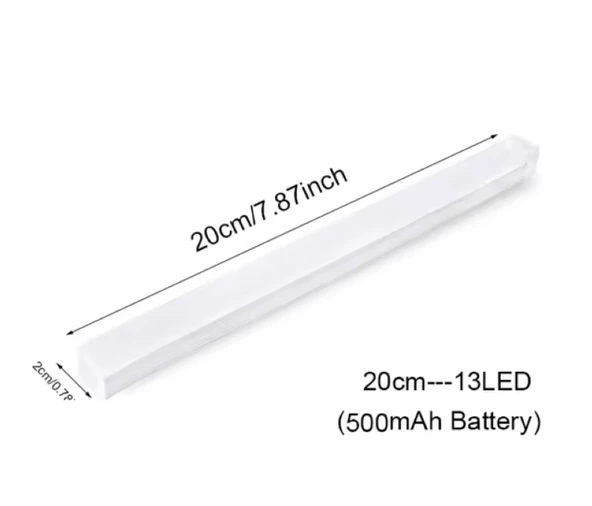 20 CM GÜN IŞIĞI HAREKET SÖNSÖRLÜ DOLAP İÇİ ÇALIŞMA MASASI MUTFAK TEZGAH ALTI USB LED IŞIK - 2