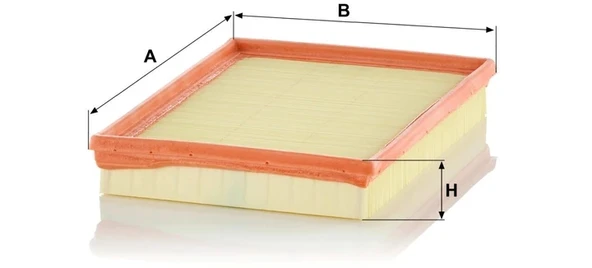 C 2880 - Hava filtresi -  MANN FILTER - Resim 2