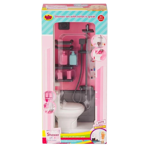CEYLAN ADAM   02379 Klozetli Banyo Oyun Seti -Oydaş Oyuncak - 3