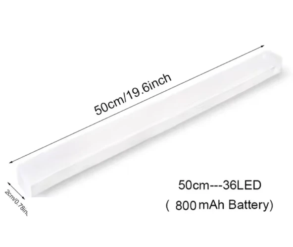 50 CM GÜN IŞIĞI HAREKET SENSÖRLÜ DOLAP İÇİ ÇALIŞMA MASASI MUTFAK TEZGAH ALTI USB LED IŞIK - 2