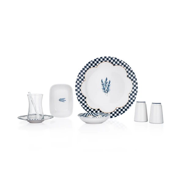 Schafer Suzzy Kahvaltı Takımı 32 Parça-Mavi - 4