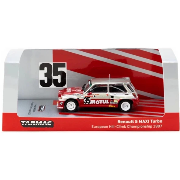 CEYLAN ADAM   Tarmac Works 1/64 Renault 5 MAXI Turbo European Hill-Climb Championship 1987 Giovanni Rossi - Resim 3