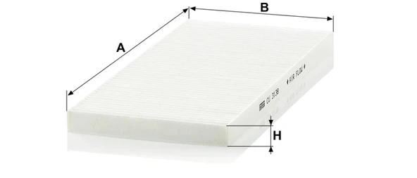 CU 3138 - Kabin hava filtresi -  MANN FILTER - Resim 2