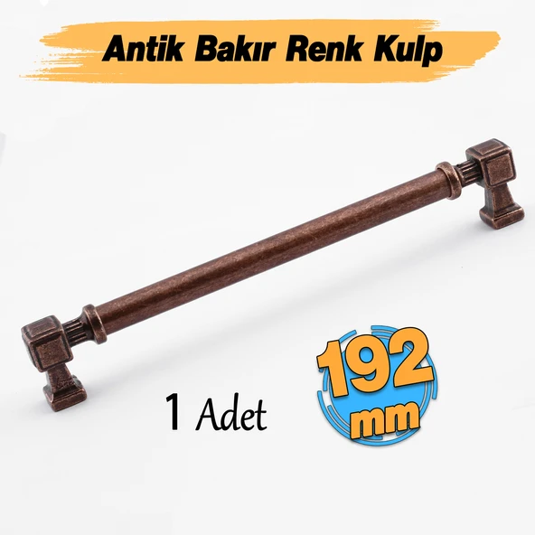 Talas Antik Bakır Metal 192 mm 19.2 cm Eskitme Mobilya Mutfak Çekmece Dolap Kulpu Kulbu Kulpları ürün görseli