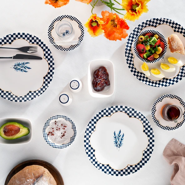 Schafer Suzzy Kahvaltı Takımı 32 Parça-Mavi - 2