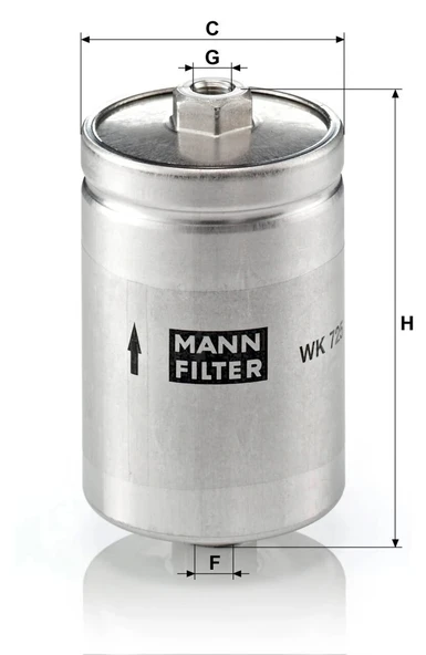 WK 725 - Yakıt Filtresi -  MANN FILTER - Resim 2