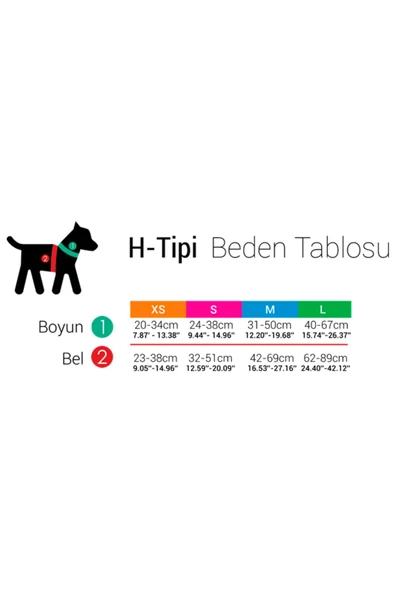Tailpetz H-tip Boo XS Çok Küçük Irk Köpek Göğüs Tasması (Göğüs 23 cm x 38 cm) - Resim 4