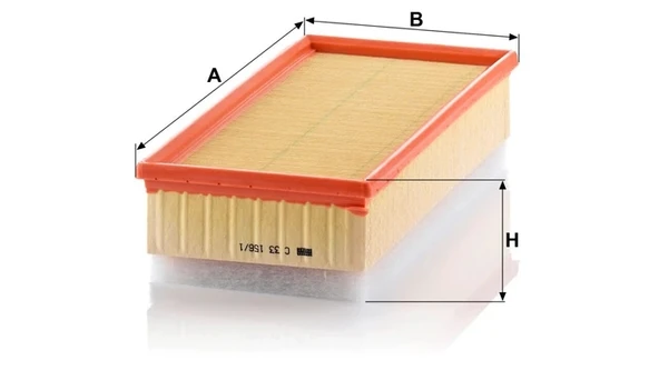 C 33 156/1 - Hava filtresi -  MANN FILTER - Resim 2