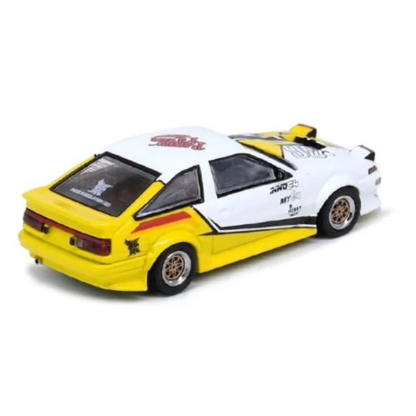 CEYLAN ADAM   Inno 1/64 Toyota Sprinter Trueno AE86 Brunei Diecast Kustom Show 2024 - Resim 2