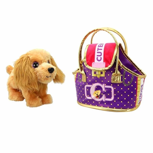 50585 Cutekins Taşıma Çantalı Peluş Köpek -Sunman - 2