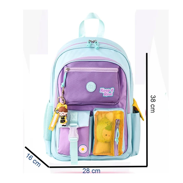 Muggle 3 Bölmeli Funny 2021 Okul Sırt Çantası + Beslenme Çantası + Kalemlik - Resim 2