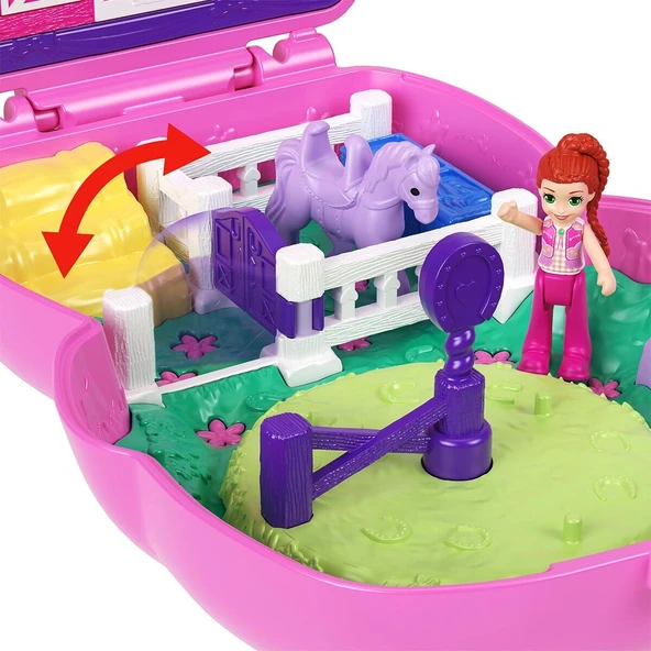 JCR39 Polly Pocket Midilliyle Rodeo Heyecanı Mikro Oyun Seti - Resim 3