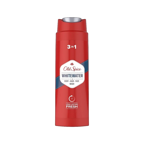 Old Spice Whitewater 3 in 1 Saç Yüz ve Vücut Yıkama Şampuanı 400 ml ürün görseli
