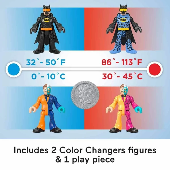 HMX60 Imaginext® DC Super Friends™Color Changers Temel Figür Seti - 3