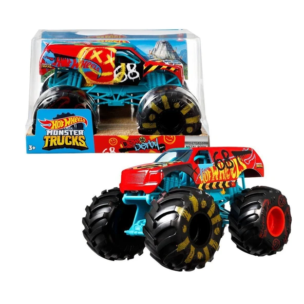 FYJ83 Hot Wheels Monster Trucks 1:24 Arabalar - 7