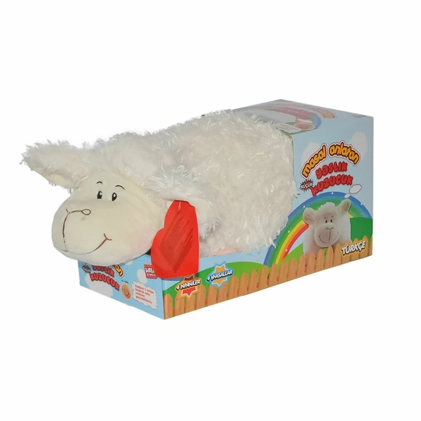 X1703634-18 Türkçe Masal Anlatan Yastık Kuzucuk -Birliktoys - 1