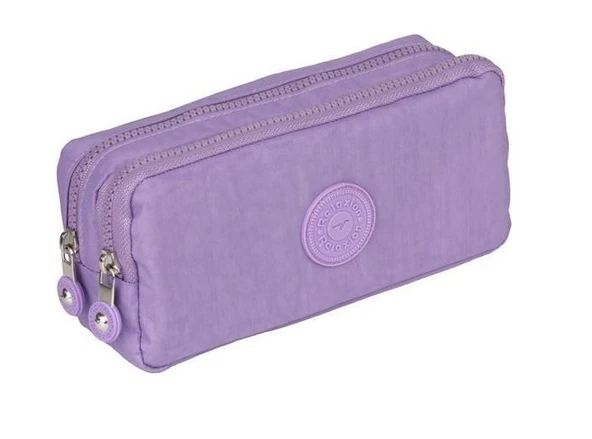 Relaxion Mor İki Gözlü Krinkıl Kumaş Kalem Çantası Kalemlik 124 ürün görseli