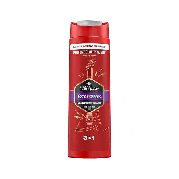 Old Spice Rockstar 3 in 1 Saç Yüz ve Vücut Yıkama Şampuanı 400 ml ürün görseli