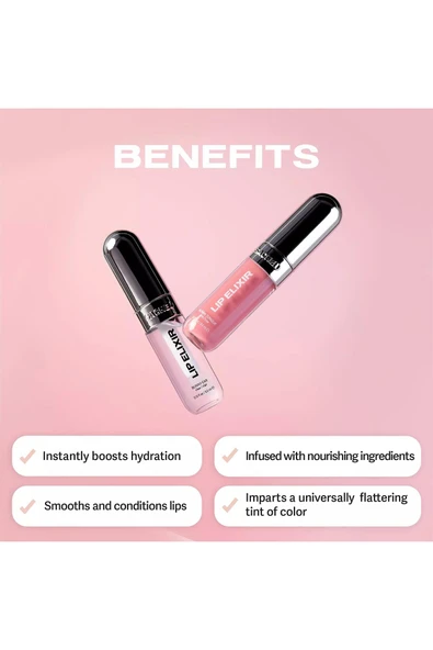 Sacheu Lip Elixir 3’ü 1 Arada Renkli Dudak Parlatıcı 01 Bunny Ear 3.5ML - Resim 8