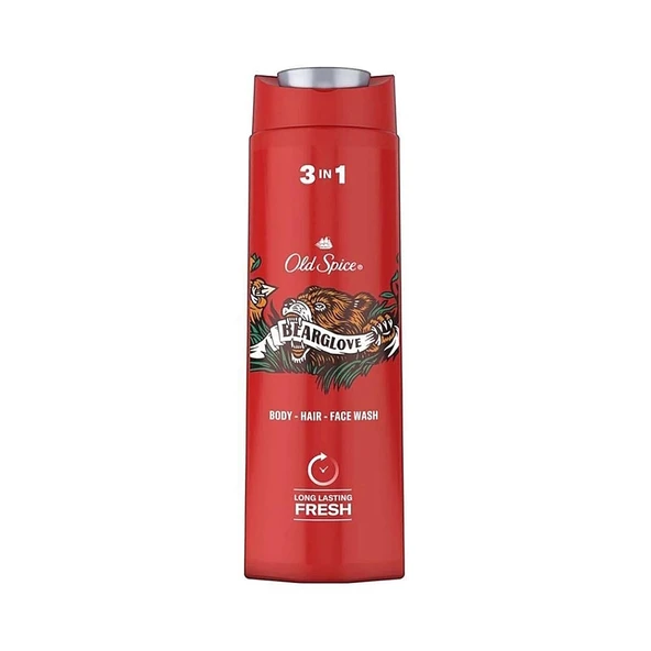 Old Spice Bearglove 3 in 1 Saç Yüz ve Vücut Yıkama Şampuanı 400 ml ürün görseli