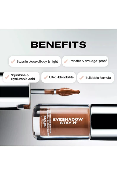 Sacheu Eyeshadow Stay-n Uzun Süre Kalıcı Likit Far 04 Shu-ggah 3.55ML - 6