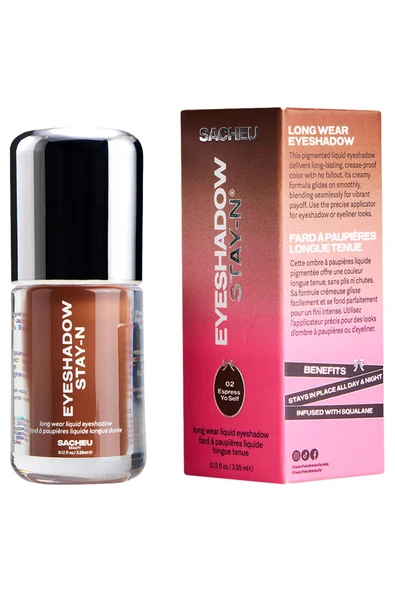 Sacheu Eyeshadow Stay-n Uzun Süre Kalıcı Likit Far 02 Espress Yo Self 3.55ML - 3