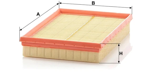 C 2667/1 - Hava filtresi -  MANN FILTER - Resim 2