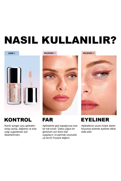 Sacheu Eyeshadow Stay-n Uzun Süre Kalıcı Likit Far 02 Espress Yo Self 3.55ML - 7